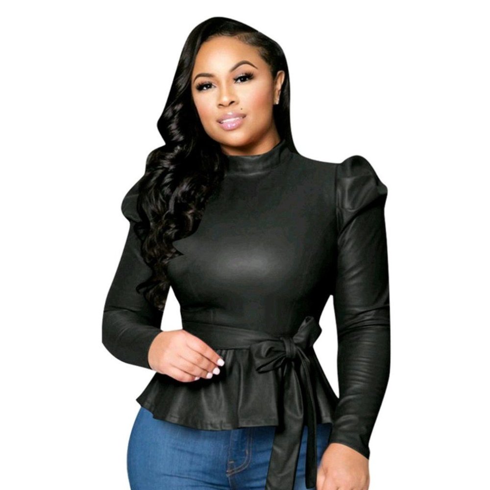 Close Up Leather Long Sleeve